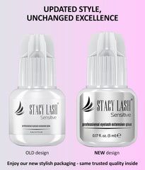 STACY LASH Sensitive packaging sealed to preserve freshness and bond quality.