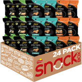 Stacy's Pita Thins Sea Salt flavor, crispy pita snack ready for on-the-go.