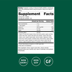 Standard Process A-F Betafood label closeup highlights gluten-free and dairy-free