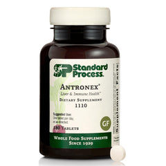 Standard Process Antronex bottle front view highlighting liver support potential.