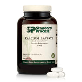Standard Process Calcium Lactate bottle front view showing bone support