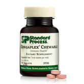 Standard Process Congaplex chewable bottle front shows raspberry flavored immune support