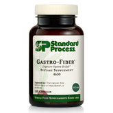 Standard Process Gastro-Fiber bottle label highlighting natural digestive ingredients.