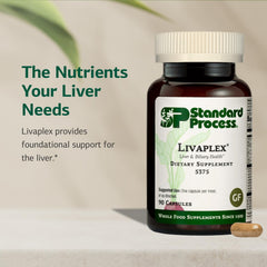 Standard Process Livaplex capsules with organic carrot imagery