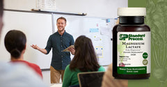 Standard Process Magnesium Lactate nutrition facts highlight daily magnesium benefits.
