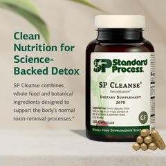 Standard Process SP Cleanse being poured into a shake for daily wellness routine