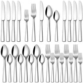 Stapava 20-piece silverware set dinner knives with durable grip for daily meals