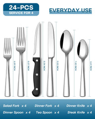 Stapava dinner forks: elegant mirror finish and sturdy grip for family dining.