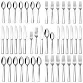 Stapava 30pc silverware set knives, durable dining knives for everyday meals.