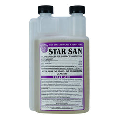 STAR SAN 32 oz bottle ready for efficient brewing cleaning.