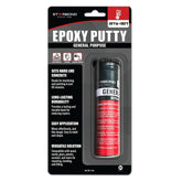 Starbond 2oz black epoxy putty stick closeup for precise metal repairs.