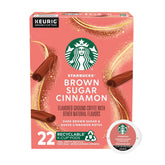 Starbucks Brown Sugar Cinnamon K-Cup pod box for convenient at-home brewing.
