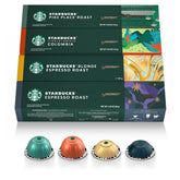 Starbucks by Nespresso Vertuo variety pack: versatile capsules for at-home coffee and espresso.