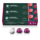 Starbucks Caffe Verona dark roast Vertuo pods on pack for home enjoyment