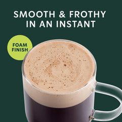 Starbucks Crema Collection Salted Caramel being poured, illustrating quick, easy preparation.