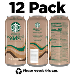 Starbucks Doubleshot Energy Coffee can front, bold branding and ready-to-drink convenience