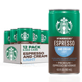 Starbucks Espresso and Cream Light can on a desk for a quick pick-me-up