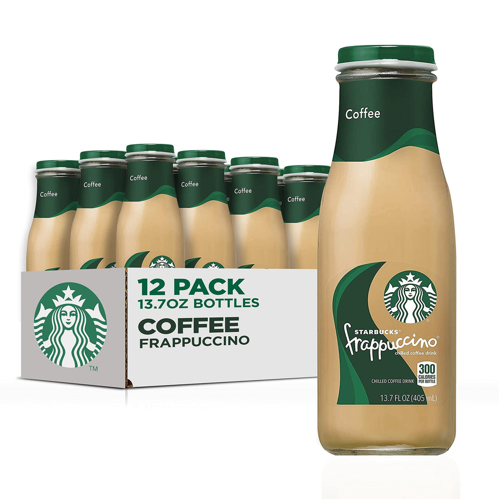 Starbucks Frappuccino bottle front view for convenient refreshment.