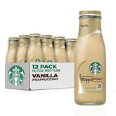Starbucks Frappuccino Vanilla bottle in a 12-pack for on-the-go caffeine.