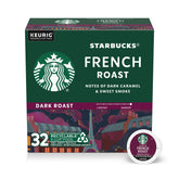 Starbucks French Roast K-Cup pod ready for bold morning brew.