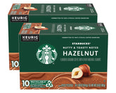Starbucks Hazelnut K-Cup Pods ready for a quick morning brew
