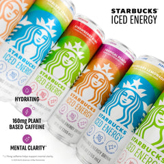 Starbucks Iced Energy Variety Pack image shows convenient 12-pack for busy days
