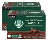 Starbucks K-Cup Mocha pack on kitchen counter offers convenient cafe-style mornings.