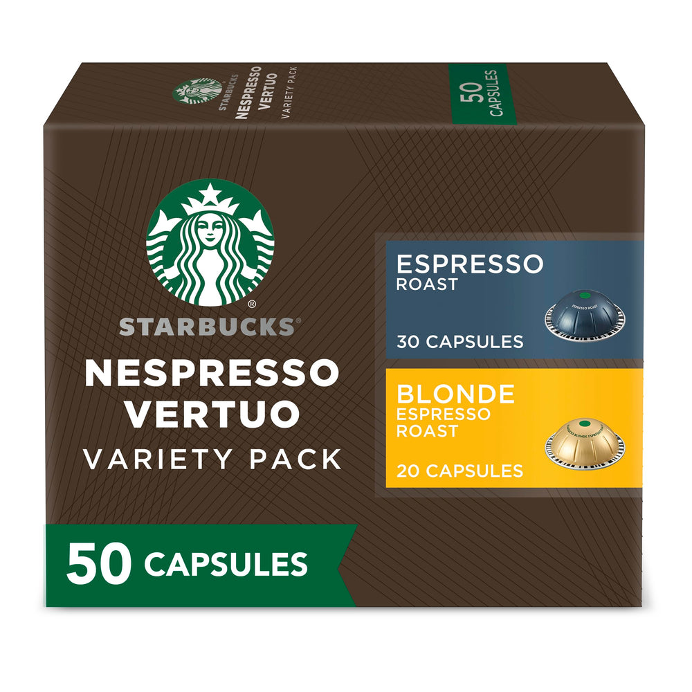 Starbucks by Nespresso Vertuo Blonde Espresso Roast pods for a smooth morning espresso