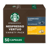 Starbucks by Nespresso Vertuo Blonde Espresso Roast pods for a smooth morning espresso