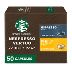 Starbucks by Nespresso Vertuo Blonde Espresso Roast pods for a smooth morning espresso