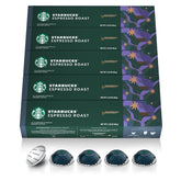 Starbucks by Nespresso Vertuo dark roast pods for 1.35 oz espressos at home.