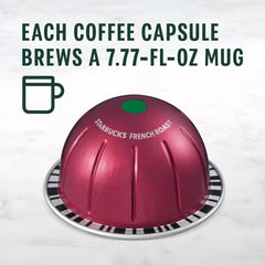 Cup poured to reveal bold roasty Starbucks French Roast