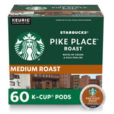 Starbucks Pike Place Roast K-Cup pods pack for easy home brewing