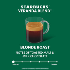 Starbucks Veranda Blonde Roast aroma rising from the mug.