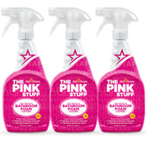 Stardrops The Pink Stuff bathroom foam spray bottle for deep cleaning and easy wipe-off.