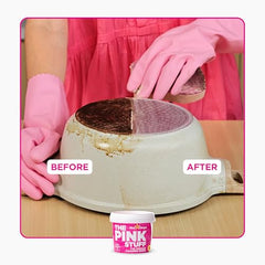 Stardrops The Pink Stuff cream cleaner restores shine on porcelain and stainless steel