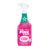 Stardrops Pink Stuff daily shower bottle showing no-rinse cleaning convenience