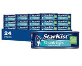 StarKist 25% less sodium tuna can on shelf highlighting protein and mild flavor