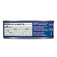 StarKist wild-caught dolphin-safe tuna label indicating gluten-free and soy-free options