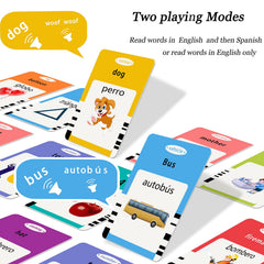 Startcan flashcards in songs mode with kid-friendly music.