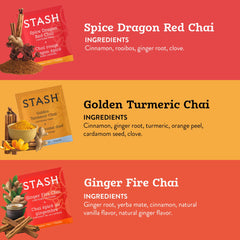 Stash Tea Green Chai box with crisp aromatic tea