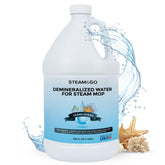 Steam and Go demineralized water bottle pour for easy steam cleaning