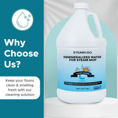 Steam and Go efficient steam cleaning action improves mop performance