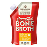 Stella & Chewy's bone broth pour enhances dog meals with hydration.
