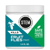STEM fruit fly trap packaging shows a safe botanical home solution.