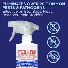 Steri-Fab bed bug eggs spray highlights elimination of eggs and adult pests