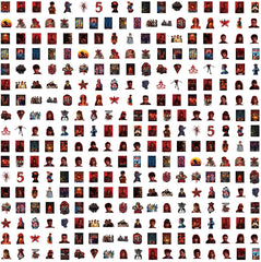 300Pack Stickers journal designs personalize notebooks with vivid characters.