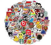 StickerSity 100pcs random stickers on a laptop for self expression