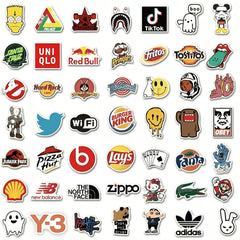 StickerSity helmet stickers on outdoor gear with vibrant designs