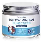 Stilip Organic Beef Tallow Sunscreen bottle shows mineral SPF protection